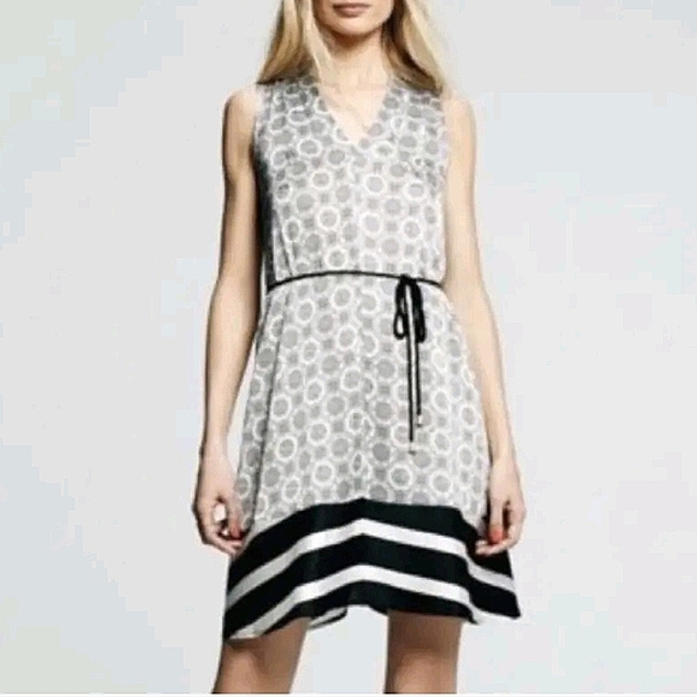 Peter Som for Design Nation Chakra Black Combo Print Dress - Small